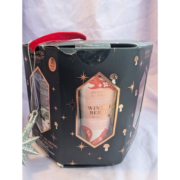 Brompton & Langley Hand Cream Set Winter Snow Cranberry Peppermint Pine Vanilla - Picture 8 of 9